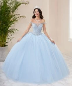 House Of Wu Fiesta Gowns Illusion Off Shoulder Quinceanera Dress By Fiesta Gowns 56402