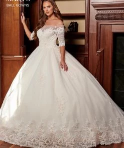 Mary's Bridal Ball Gowns Collection Wedding Dresses Off Shoulder Wedding Dress By Mary's Bridal MB6060