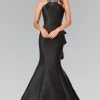 Jeweled Collar Ruffled Mermaid Dress By Elizabeth K GL2353 Prom