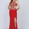 Jeweled Fitted Cutout Gown By Juliet 632 Prom