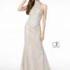 Prom Jeweled High-Neck Glitter Trumpet Dress By Elizabeth K GL1841