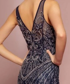 Elizabeth K Jeweled Lace Illusion Mermaid Dress By GLS Gloria GL2685 Prom 10 Elizabeth K Jeweled Lace Illusion Mermaid Dress By GLS Gloria GL2685 Prom