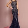 Elizabeth K Jeweled Lace Illusion Mermaid Dress By GLS Gloria GL2685 Prom