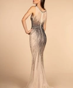 Elizabeth K Jeweled Mermaid Dress With Sheer Bodice By GLS Gloria GL2555 15 Elizabeth K Jeweled Mermaid Dress With Sheer Bodice By GLS Gloria GL2555