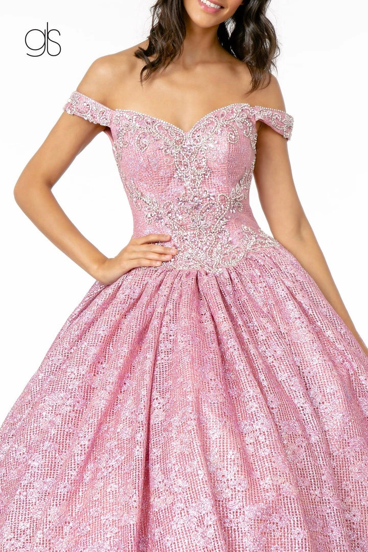 Jeweled Off The Shoulder Ball Gown By Elizabeth K GL1821 5 Jeweled Off The Shoulder Ball Gown By Elizabeth K GL1821