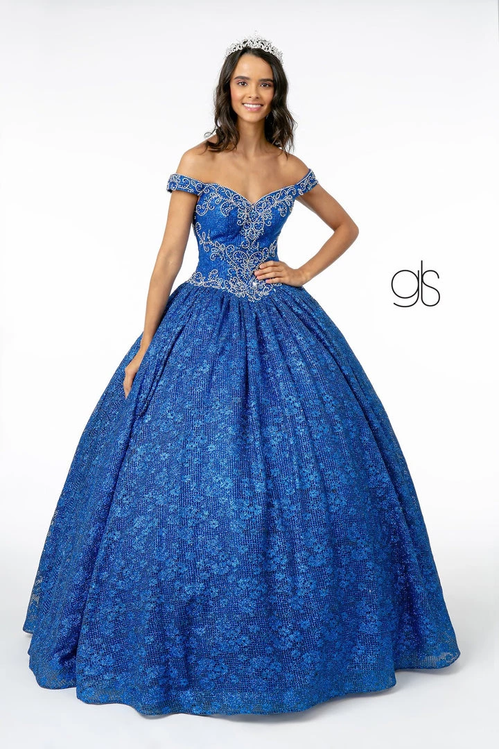Jeweled Off The Shoulder Ball Gown By Elizabeth K GL1821 9 Jeweled Off The Shoulder Ball Gown By Elizabeth K GL1821