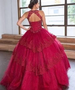 Calla Collection Lace Applique Quinceanera Dress By Calla KY75208X Quinceañera