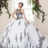 Quinceañera Lace Applique Illusion Quinceanera Dress By House Of Wu 26959