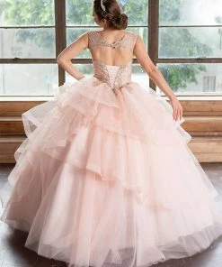 Calla Collection Quinceañera Layered Sleeveless Quinceanera Dress By Calla KY018376X