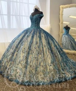 Quinceañera Lace Applique Quinceanera Dress By House Of Wu 26006