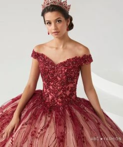 Quinceañera Lace Applique Quinceanera Dress By House Of Wu 26006