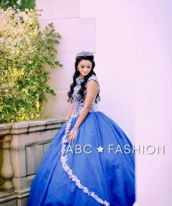House Of Wu Fiesta Gowns Lace Appliqued Quinceanera Dress By Fiesta Gowns 56336 Quinceañera