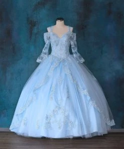 Calla Collection Lace Bell Sleeve Quinceanera Dress By Calla KY70029 Quinceañera 13 Calla Collection Lace Bell Sleeve Quinceanera Dress By Calla KY70029 Quinceañera