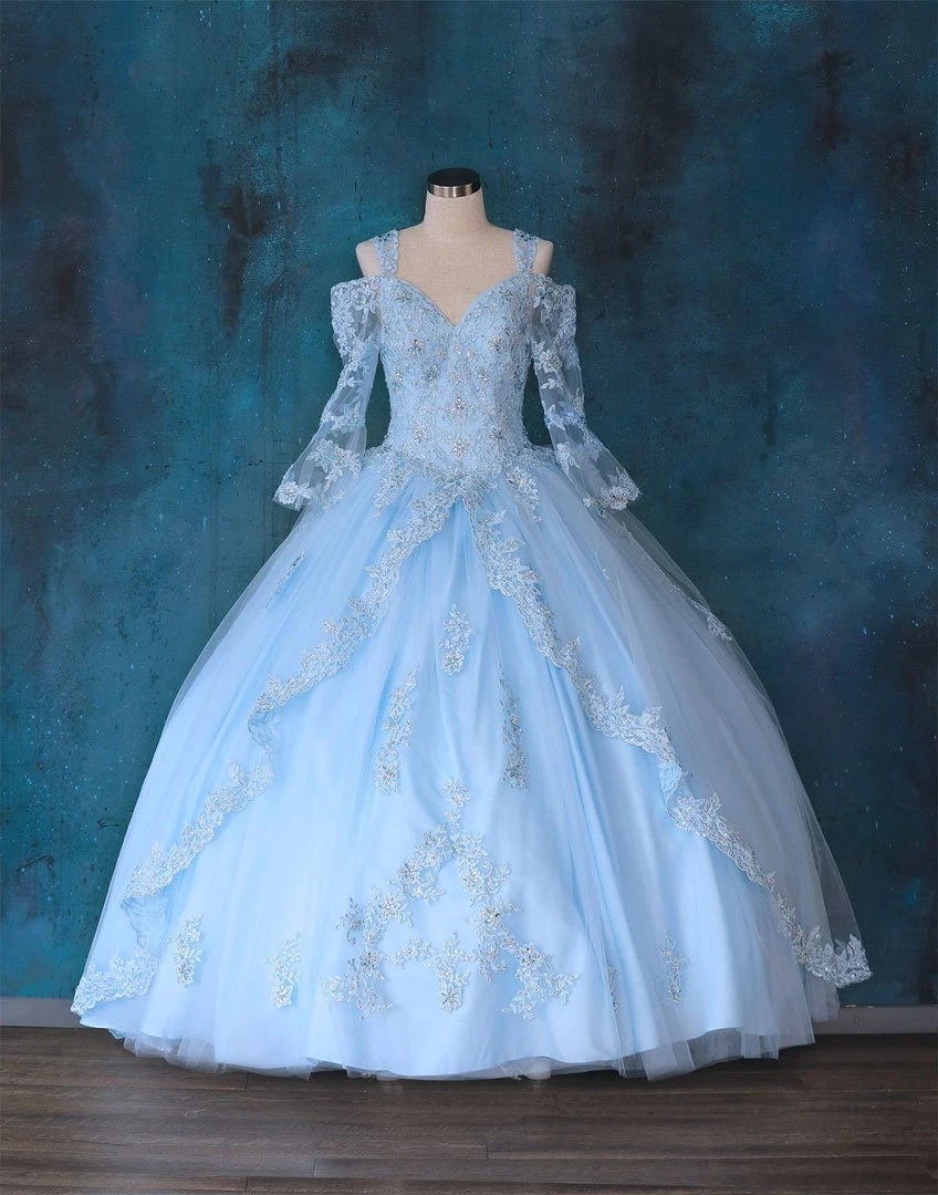 Calla Collection Lace Bell Sleeve Quinceanera Dress By Calla KY70029 Quinceañera 7 Calla Collection Lace Bell Sleeve Quinceanera Dress By Calla KY70029 Quinceañera