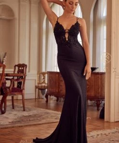 Lace Bodice Mermaid Gown By Nox Anabel E451 Prom