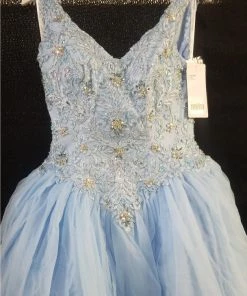 House Of Wu Fiesta Gowns Lace Bodice V-Neck Quinceanera Dress By Fiesta Gowns 56389 Quinceañera 11 House Of Wu Fiesta Gowns Lace Bodice V-Neck Quinceanera Dress By Fiesta Gowns 56389 Quinceañera