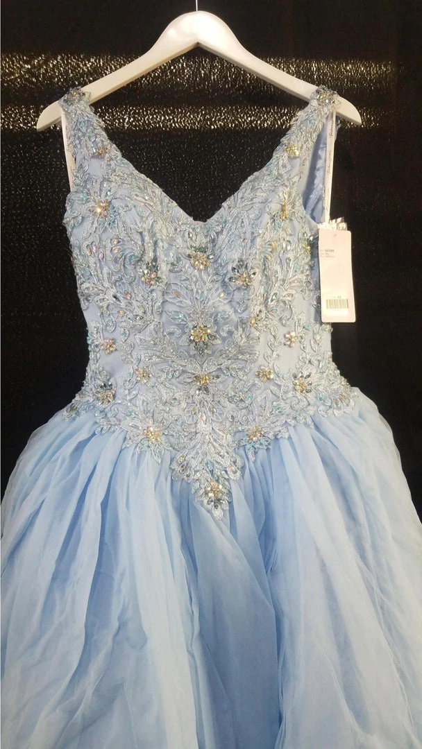 House Of Wu Fiesta Gowns Lace Bodice V-Neck Quinceanera Dress By Fiesta Gowns 56389 Quinceañera 6 House Of Wu Fiesta Gowns Lace Bodice V-Neck Quinceanera Dress By Fiesta Gowns 56389 Quinceañera