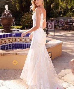 Lace Mermaid Corset Dress By Cinderella Divine J825W