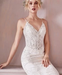 Lace Mermaid Corset Dress By Cinderella Divine J825W