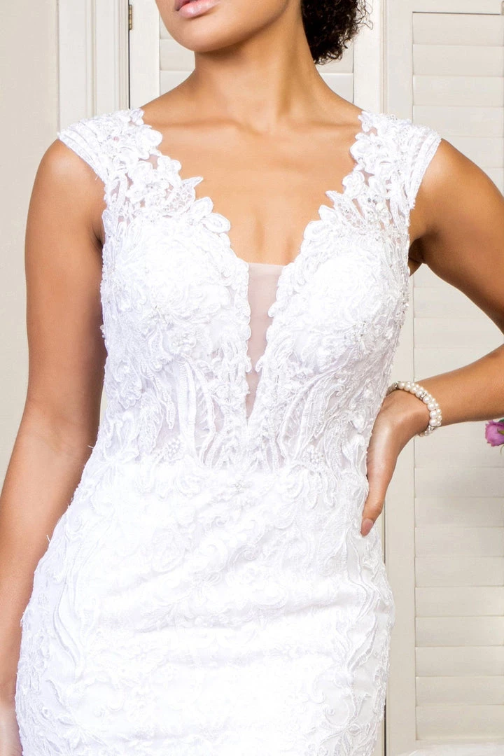 Elizabeth K Lace Mermaid Wedding Gown By GLS Gloria GL1934 5 Elizabeth K Lace Mermaid Wedding Gown By GLS Gloria GL1934