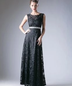 Prom Long Lace Overlay Dress By Cinderella Divine 3878