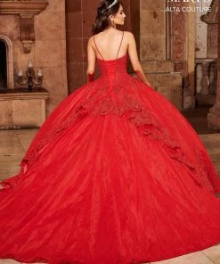 Mary's Bridal Lace Quinceanera Dress By Alta Couture MQ3072