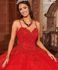 Mary's Bridal Lace Quinceanera Dress By Alta Couture MQ3072