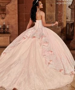 Mary's Bridal Lace Quinceanera Dress By Alta Couture MQ3072