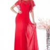 Lace Tulle Sheath Gown By Cinderella Divine CD494 Prom