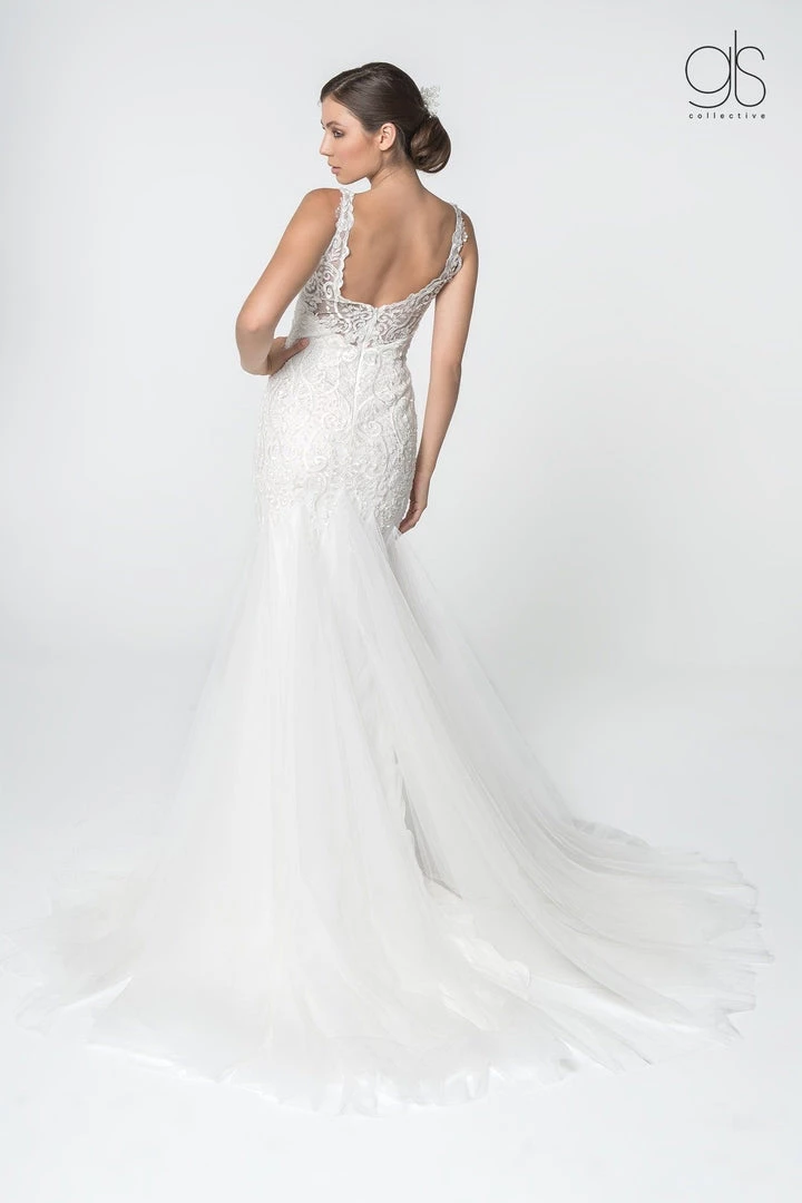 Lace V-Neck Wedding Mermaid Gown By Elizabeth K GL2815 5 Lace V-Neck Wedding Mermaid Gown By Elizabeth K GL2815