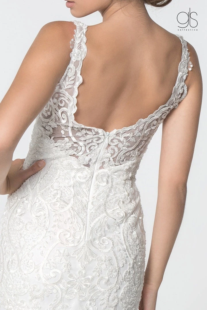 Lace V-Neck Wedding Mermaid Gown By Elizabeth K GL2815 6 Lace V-Neck Wedding Mermaid Gown By Elizabeth K GL2815