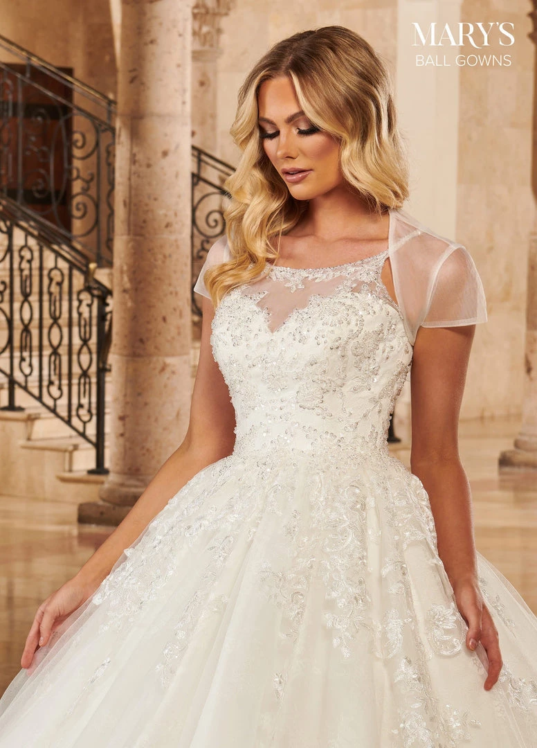 Mary's Bridal Ball Gowns Collection Lace Wedding Ball Gown By Mary's Bridal MB6091 Wedding Dresses 7 Mary's Bridal Ball Gowns Collection Lace Wedding Ball Gown By Mary's Bridal MB6091 Wedding Dresses