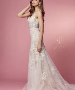 Lace Wedding Mermaid Gown By Nox Anabel H493
