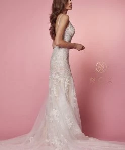 Lace Wedding Mermaid Gown By Nox Anabel H493
