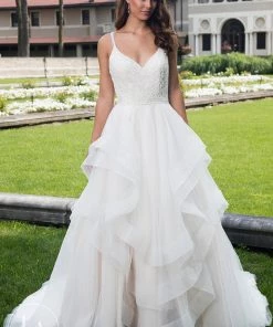 Lo Adoro By Mary's Bridal Layered A-Line Wedding Dress By Mary's Bridal M629 Wedding Dresses