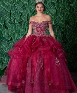 Calla Collection Layered Off Shoulder Quinceanera Dress By Calla KY018383X