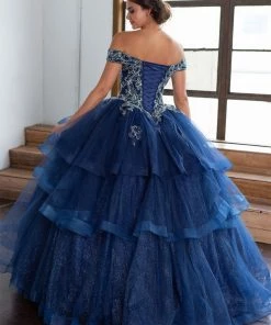 Calla Collection Layered Off Shoulder Quinceanera Dress By Calla KY018383X
