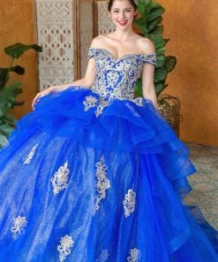 Calla Collection Layered Off Shoulder Quinceanera Dress By Calla KY018383X