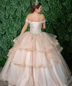 Calla Collection Layered Off Shoulder Quinceanera Dress By Calla KY018383X