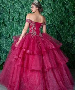 Calla Collection Layered Off Shoulder Quinceanera Dress By Calla KY018383X