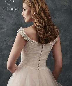 Lo Adoro By Mary's Bridal Wedding Dresses Layered Off Shoulder Wedding Dress By Mary's Bridal M667 11 Lo Adoro By Mary's Bridal Wedding Dresses Layered Off Shoulder Wedding Dress By Mary's Bridal M667