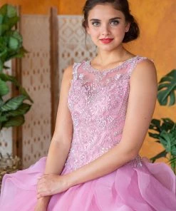 Calla Collection Layered Sleeveless Quinceanera Dress By Calla KY79288X