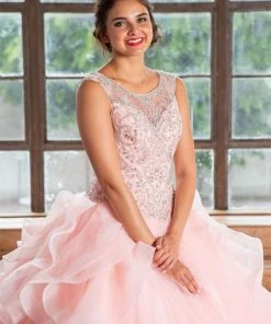 Calla Collection Layered Sleeveless Quinceanera Dress By Calla KY79288X