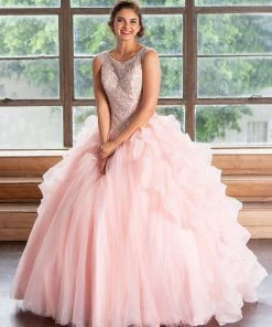 Calla Collection Layered Sleeveless Quinceanera Dress By Calla KY79288X
