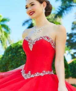 House Of Wu Fiesta Gowns Layered Strapless Quinceanera Dress By Fiesta Gowns 56411 (Size 18 - 30) Quinceañera