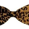 Vesuvio Napoli Men Leopard Print Bow Ties With Matching Pocket Squares