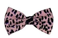 Vesuvio Napoli Men Leopard Print Bow Ties With Matching Pocket Squares