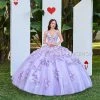 Ragazza Fashion Lilac Cape Quinceanera Dress By Ragazza D51-551 Quinceañera