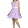 Prom Lilac Short Knee Length Chiffon Dress By Poly USA