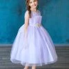 Calla Collection Flower Girl Dresses Little Girls Pleated Tea Length Tulle Dress By Calla D793
